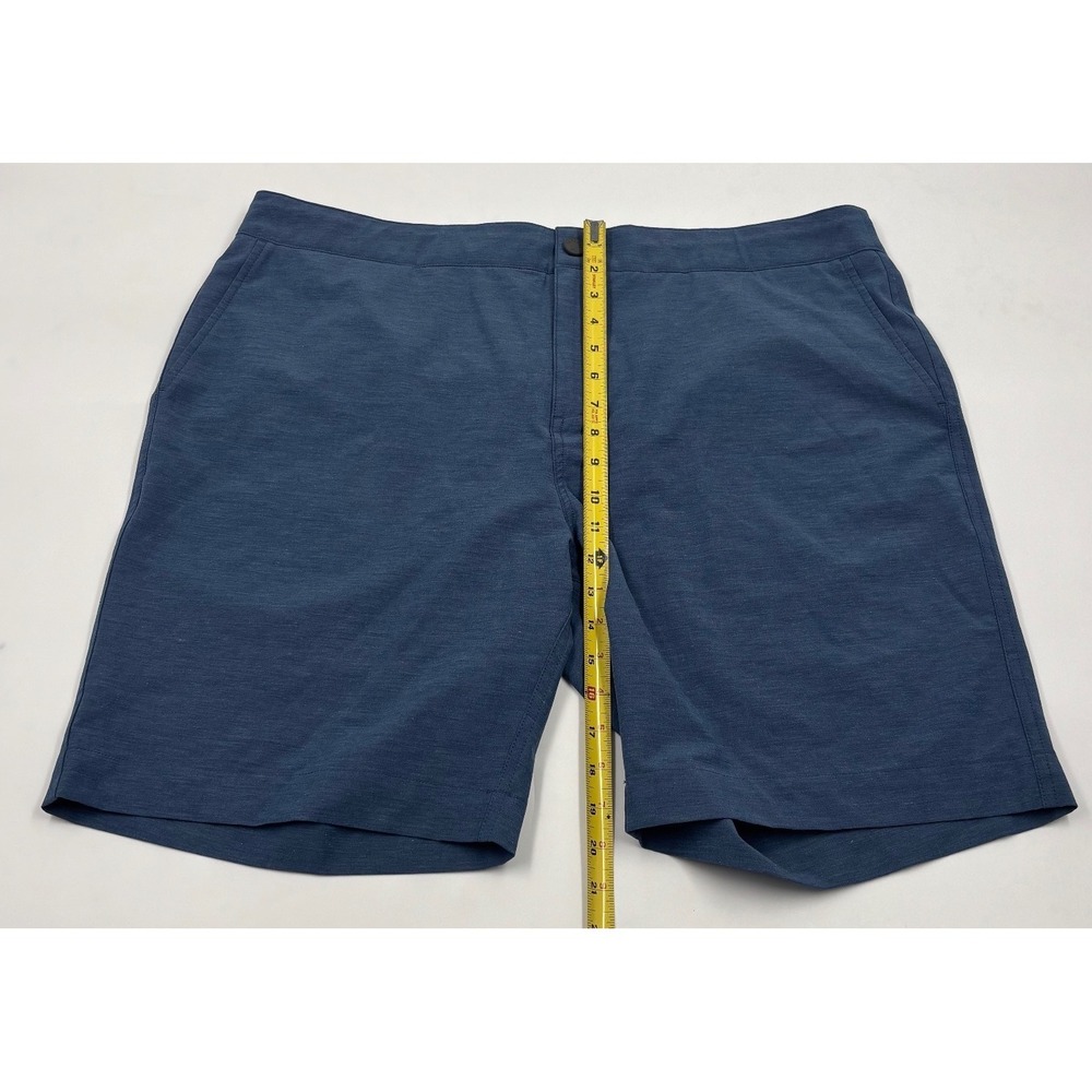 Faherty All Day Shorts Men's 38 Blue Stretch 9" Polyester - Picture 5 of 7